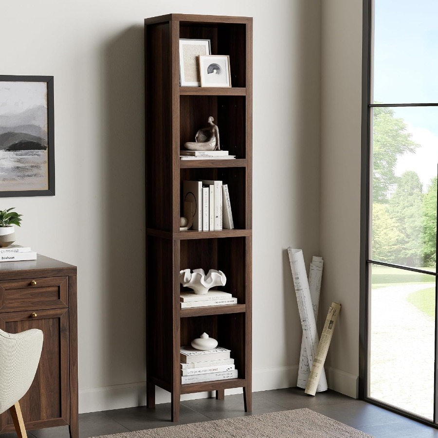 Bookshelf - 71 cm hoge, smalle boekenkast, 5-laags