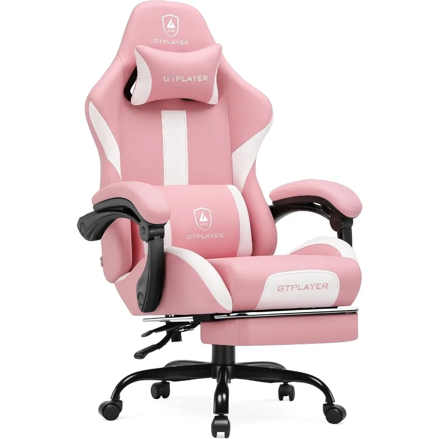 Office Chair Cushion - Gamingstoel met voetsteun en pocketvering, ergonomische