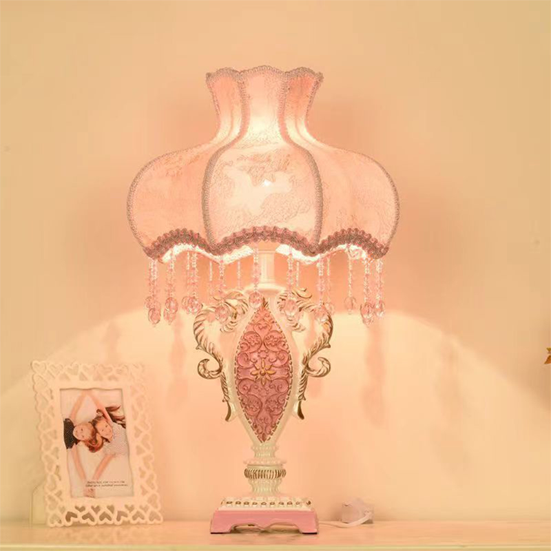 Desk Lamp - Europese roze tafellamp Luxe woonkamer slaapkamer