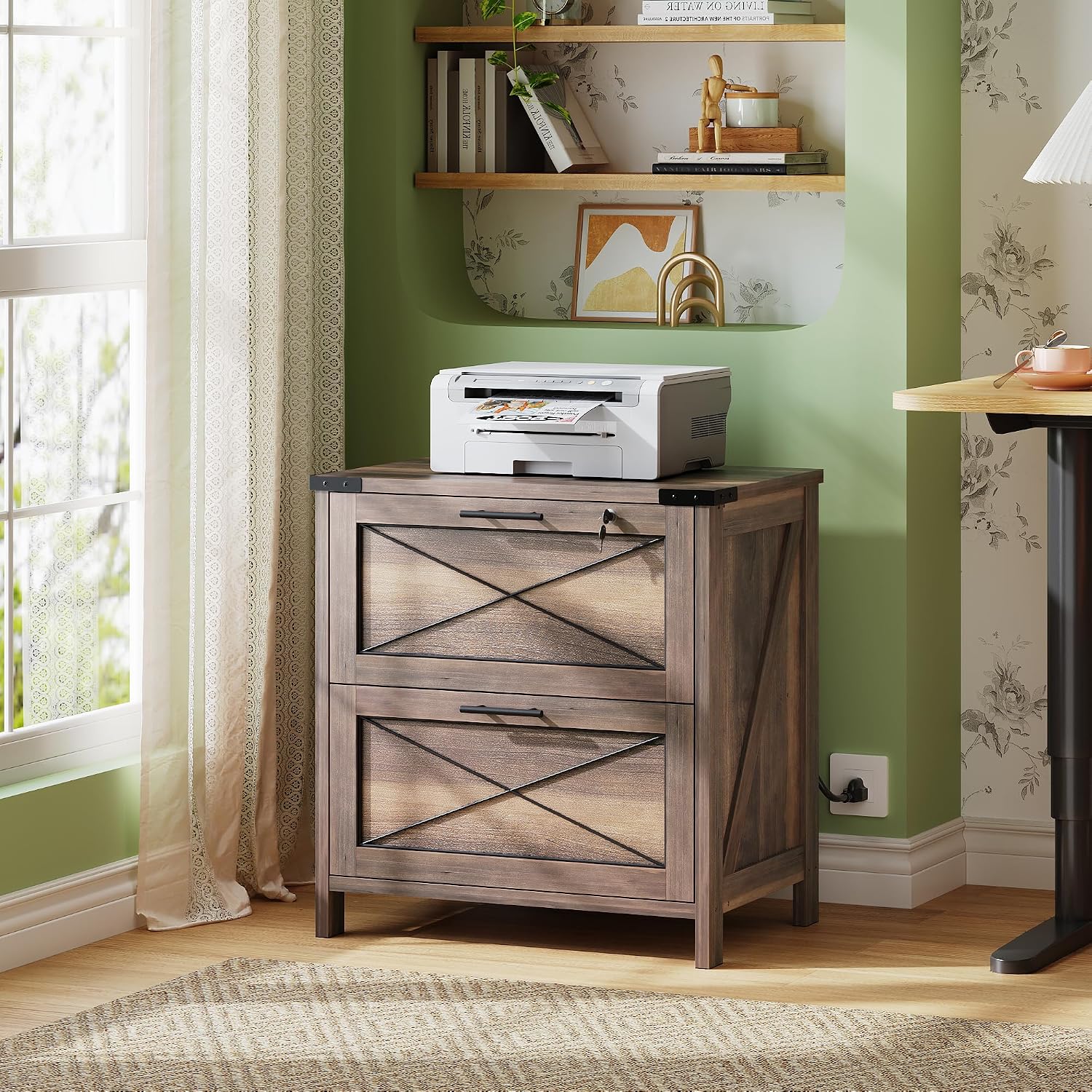 Houten zijarchiefkast, archief - Printer Stand recensie en prijs