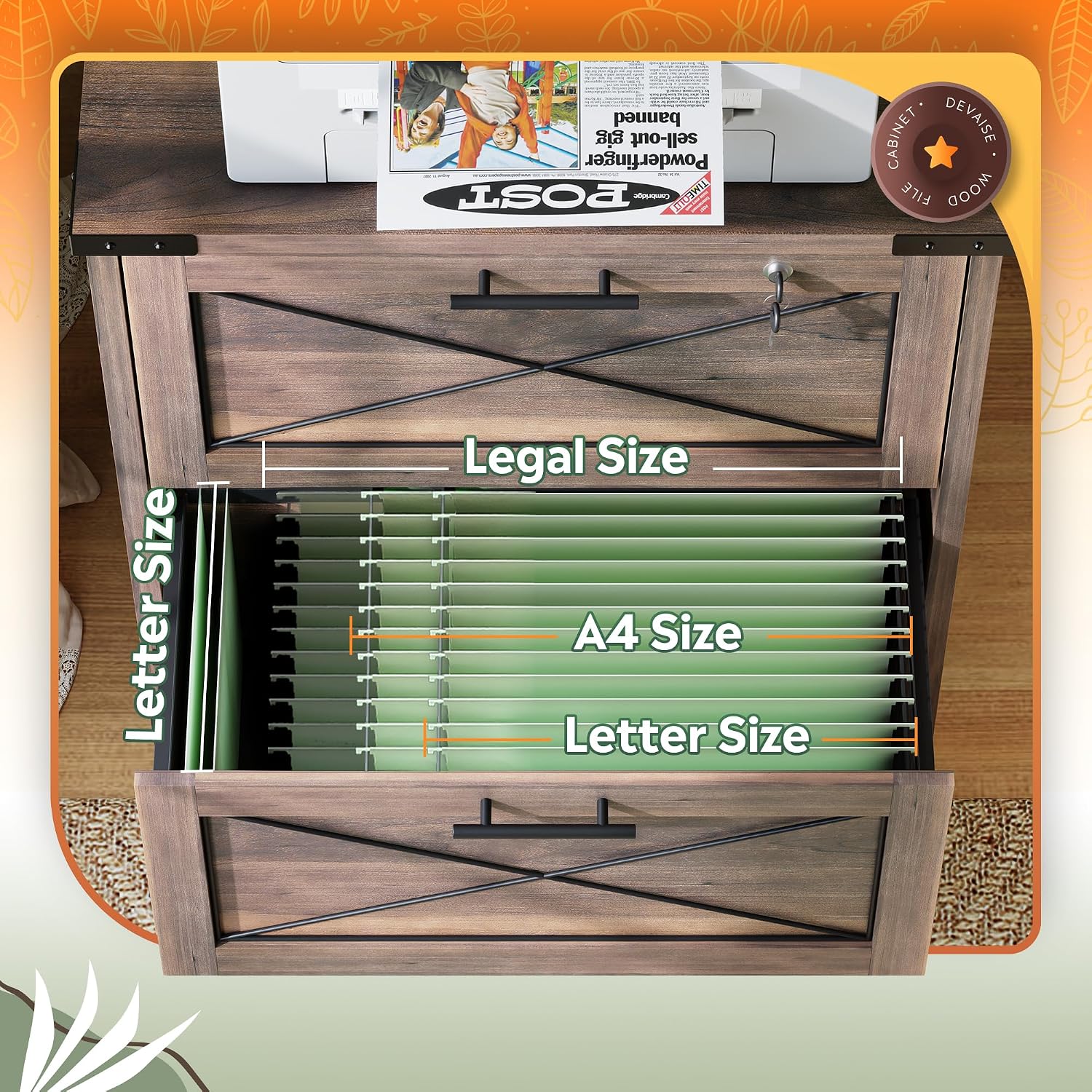 Houten zijarchiefkast, archief - Printer Stand recensie en prijs