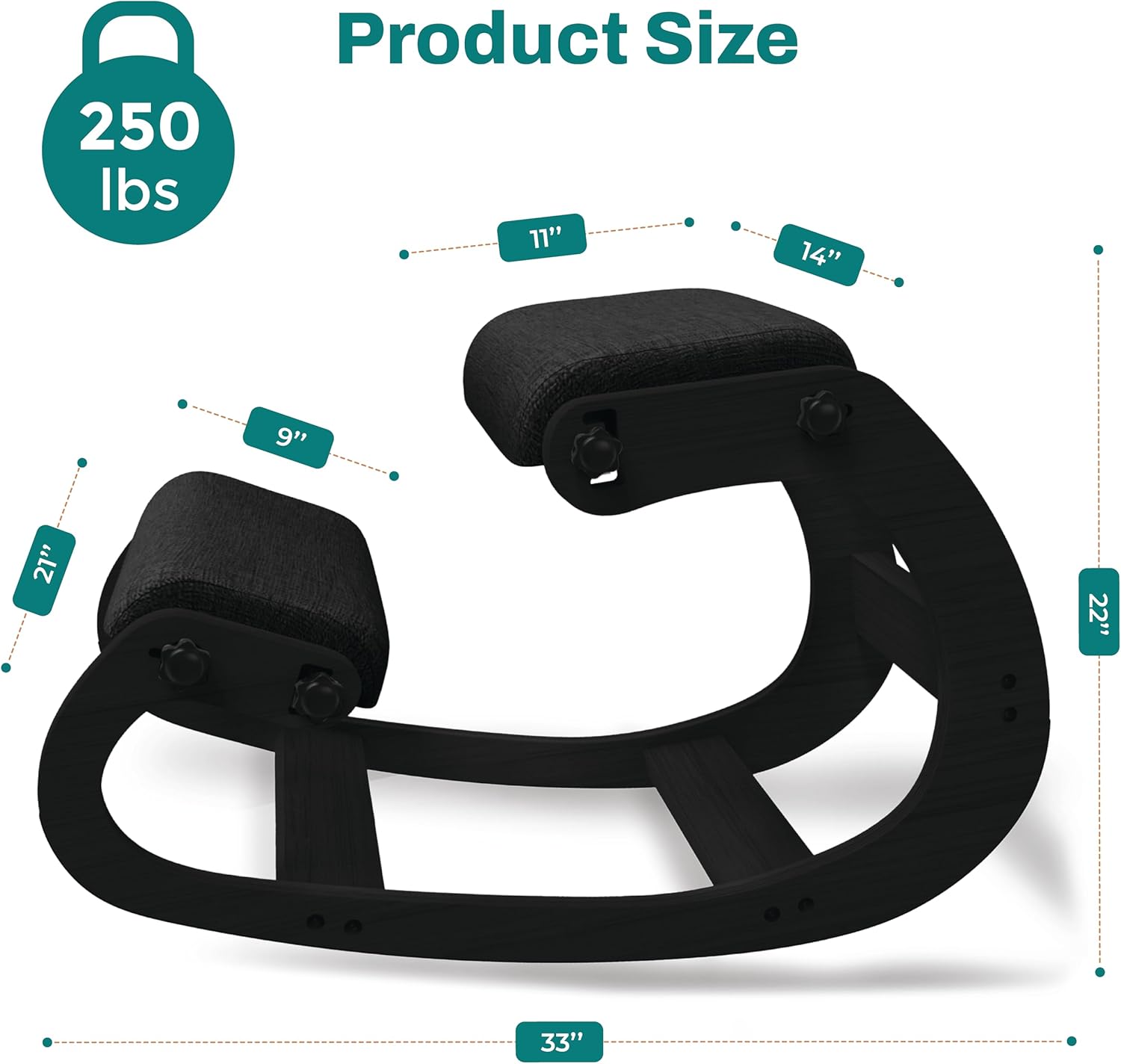 Ergonomische houten knielstoel - Office Chair recensie en prijs