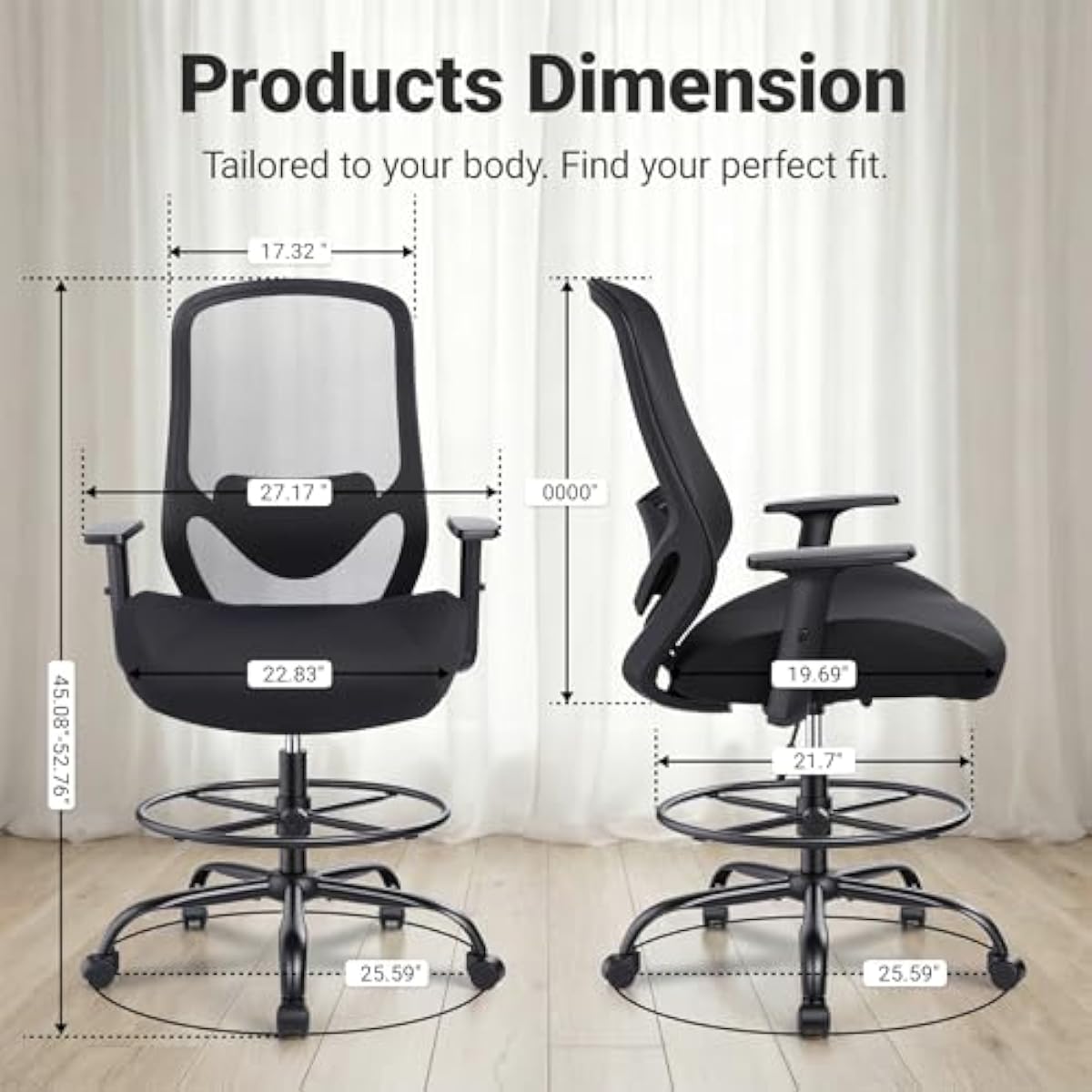 Ergonomische hoge tekenstoel m - Standing Desk recensie en prijs