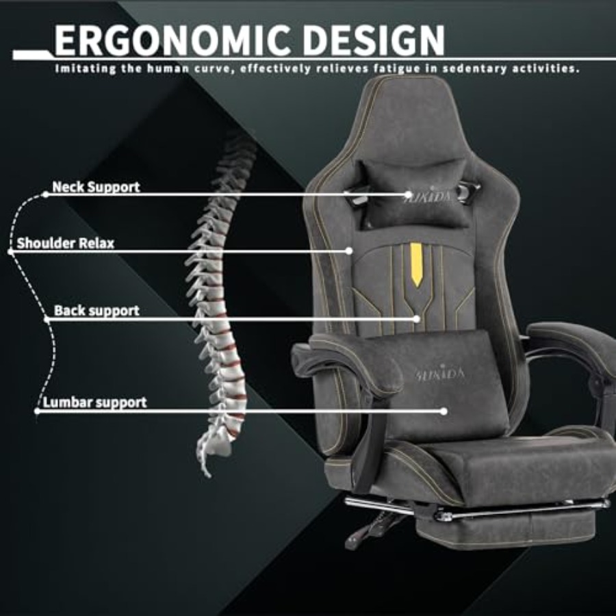 Gamingstoel met voetsteun voor - Office Chair Cushion recensie en prijs