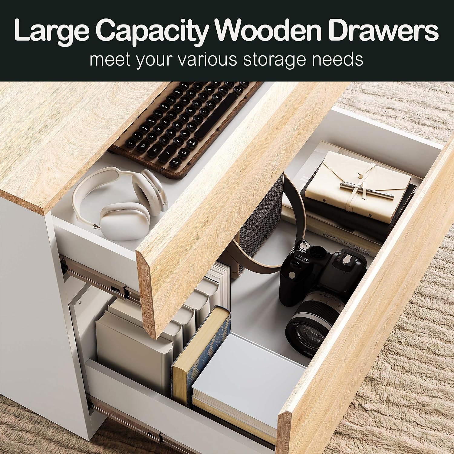 Laterale archiefkast met 2 lad - Printer Stand recensie en prijs