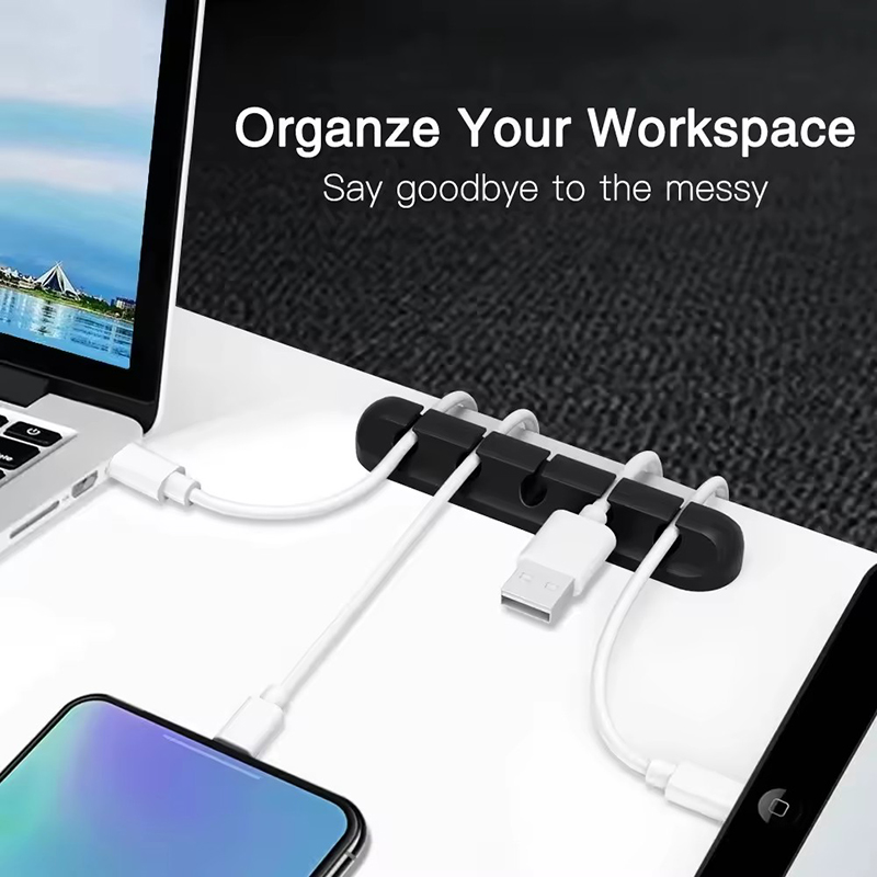 Siliconen USB-kabelclip Winder - Desk Organizer recensie en prijs
