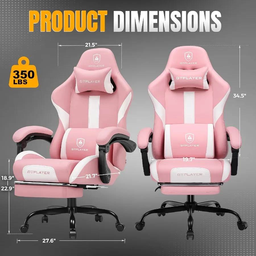 Gamingstoel met voetsteun en p - Office Chair Cushion recensie en prijs