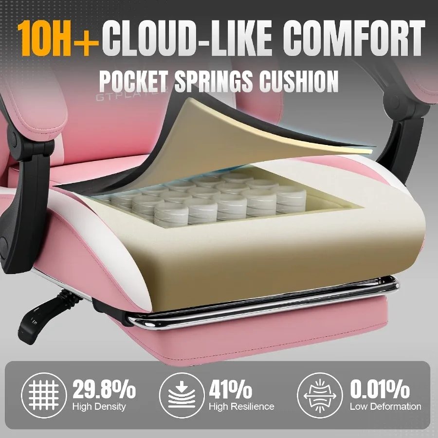 Gamingstoel met voetsteun en p - Office Chair Cushion recensie en prijs