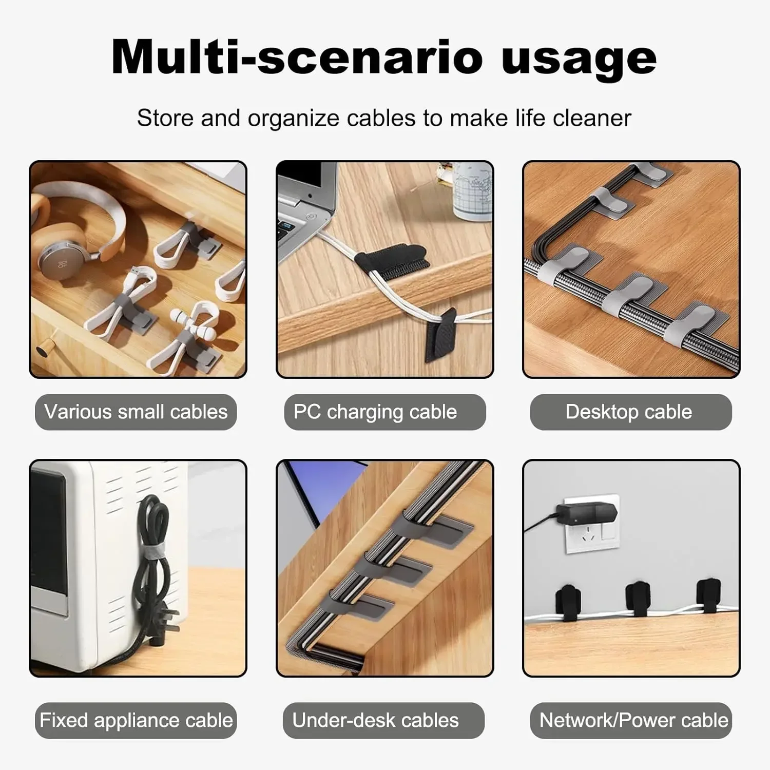 Herbruikbare kabelbinders, dra - Desk Organizer recensie en prijs