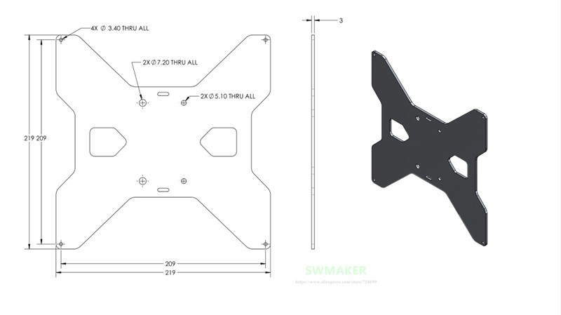 Tevo Tarantula Aluminium Y Ver - Printer Stand recensie en prijs