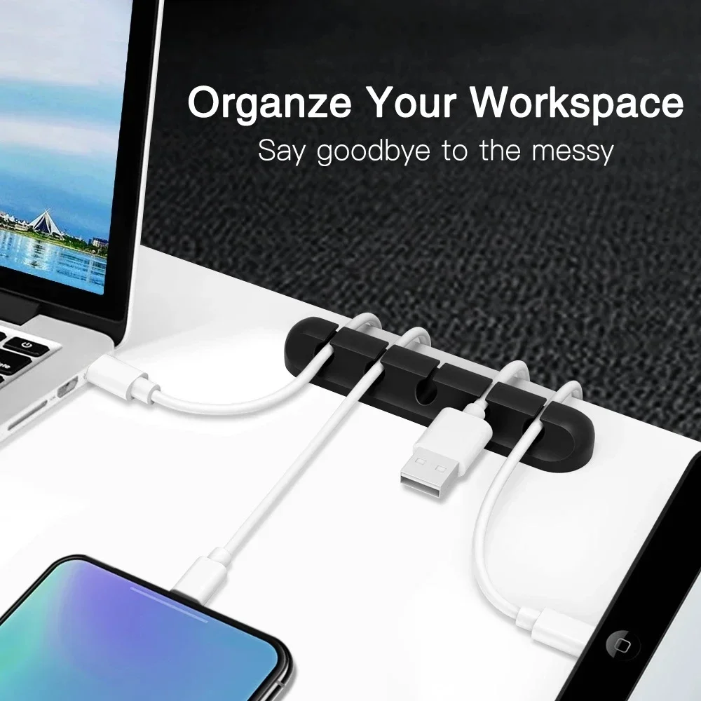 Siliconen USB-kabelorganizer,  - Desk Organizer recensie en prijs