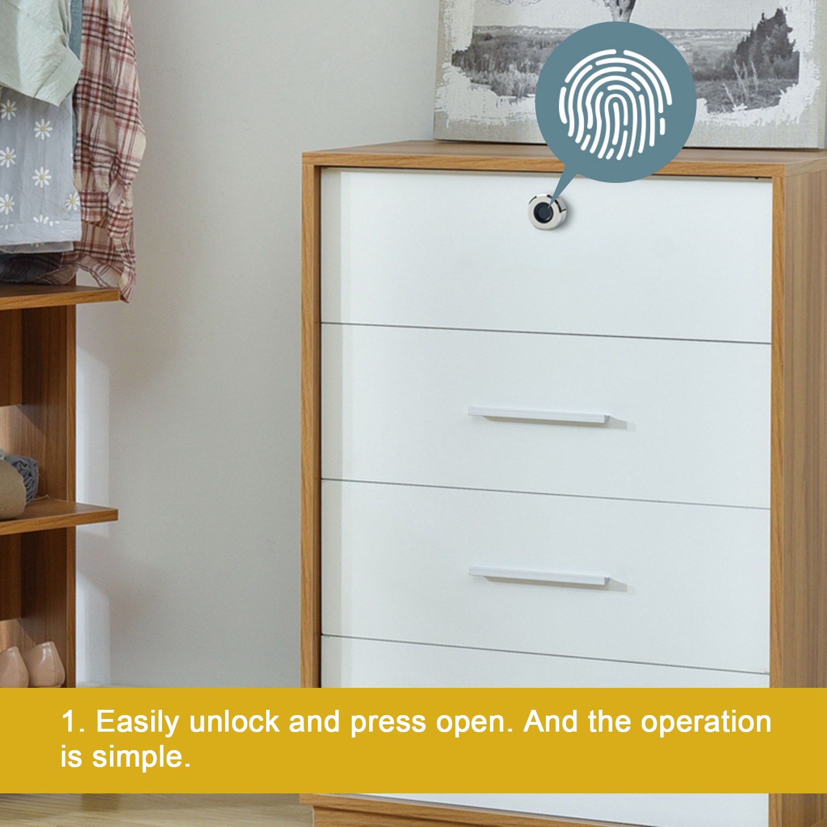 Slimme vingerafdruk ladeslot m - File Cabinet recensie en prijs